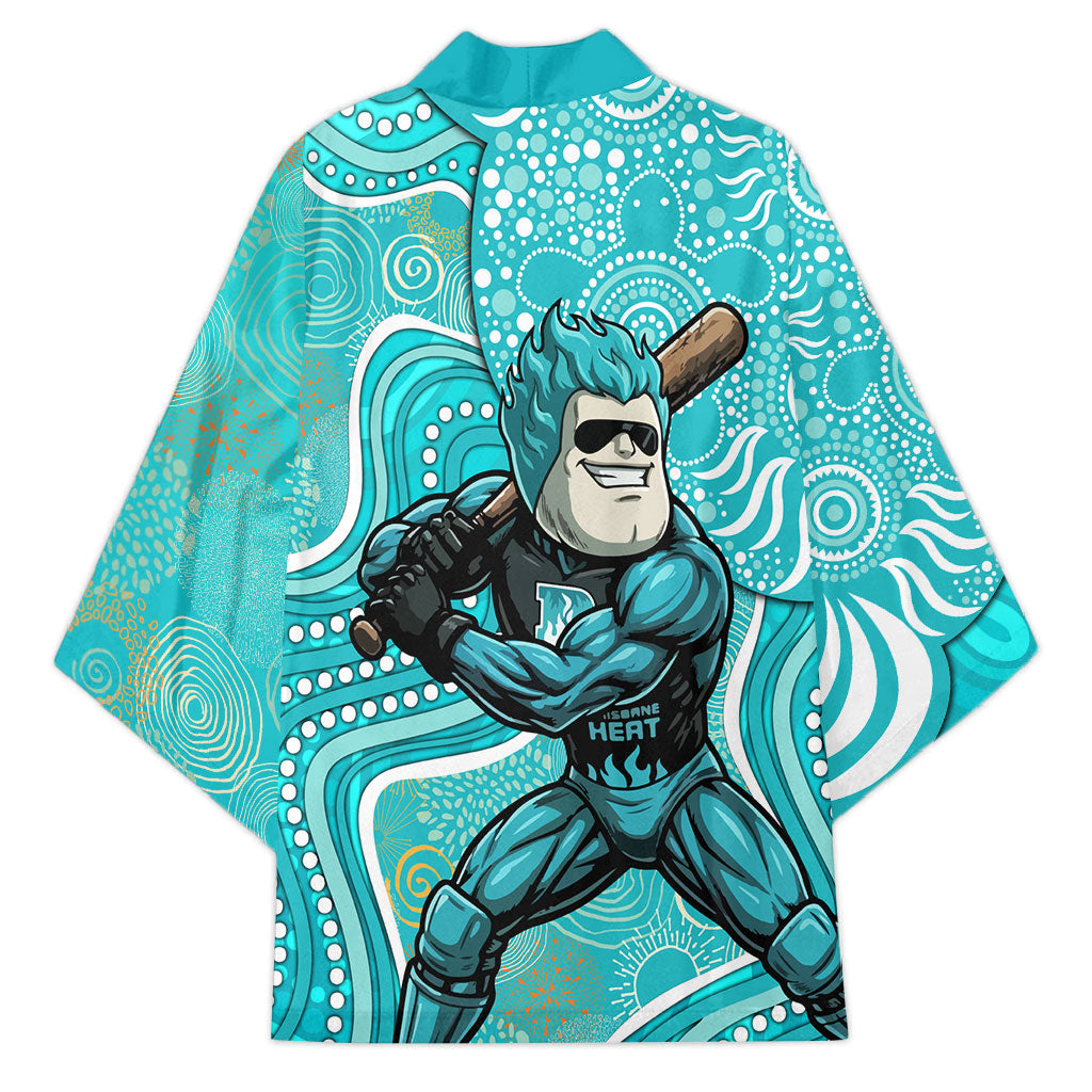 Brisbane Heat Kimono Indigenous Dot Art Superhero Batter Tribal Pattern