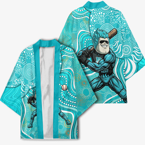 Brisbane Heat Kimono Indigenous Dot Art Superhero Batter Tribal Pattern