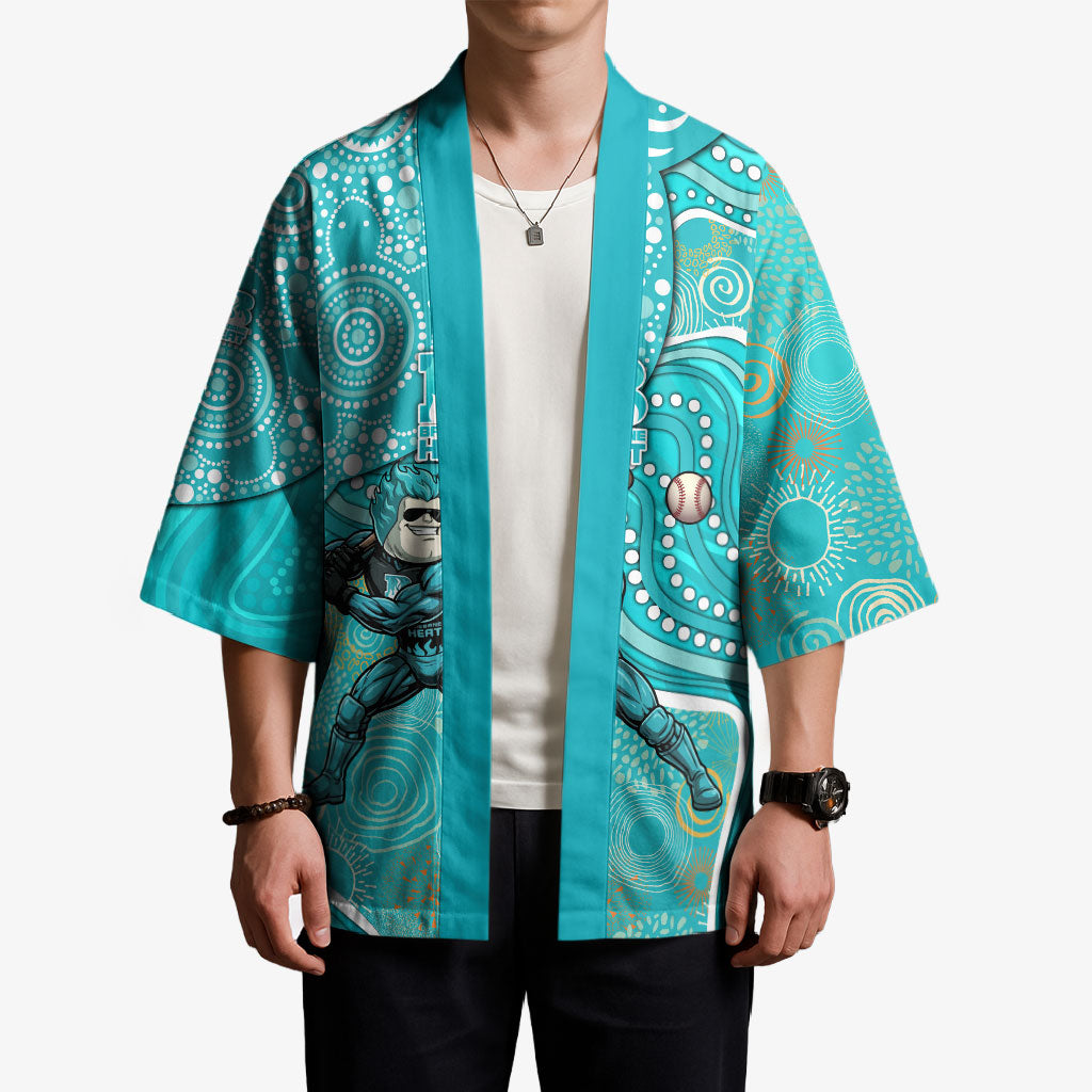 Brisbane Heat Kimono Indigenous Dot Art Superhero Batter Tribal Pattern