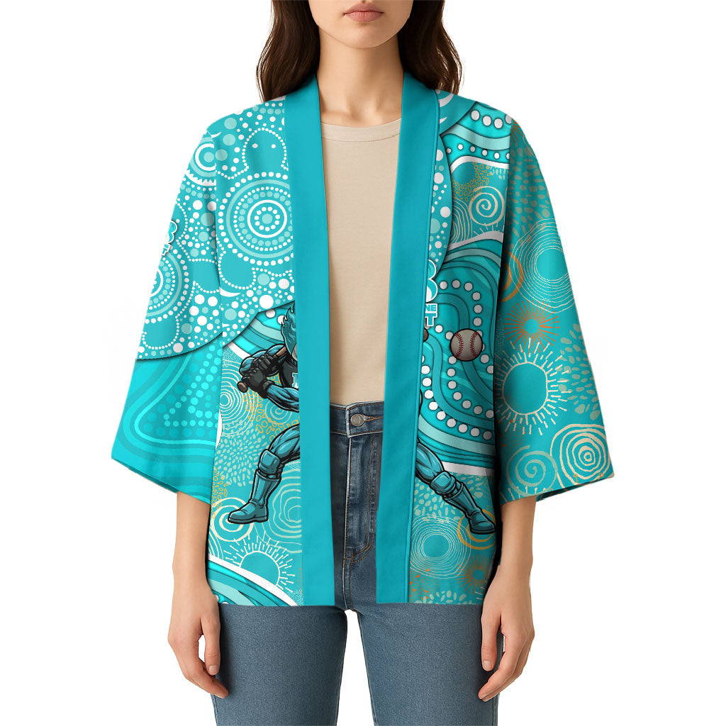 Brisbane Heat Kimono Indigenous Dot Art Superhero Batter Tribal Pattern