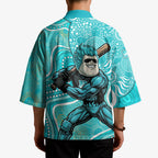 Brisbane Heat Kimono Indigenous Dot Art Superhero Batter Tribal Pattern