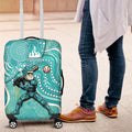 Brisbane Heat Luggage Cover Indigenous Dot Art Superhero Batter Tribal Pattern