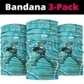 Brisbane Heat Neck Gaiter Indigenous Dot Art Superhero Batter Tribal Pattern