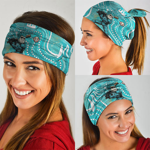 Brisbane Heat Neck Gaiter Indigenous Dot Art Superhero Batter Tribal Pattern