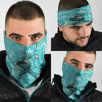 Brisbane Heat Neck Gaiter Indigenous Dot Art Superhero Batter Tribal Pattern
