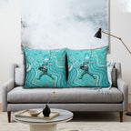 Brisbane Heat Pillow Cover Indigenous Dot Art Superhero Batter Tribal Pattern