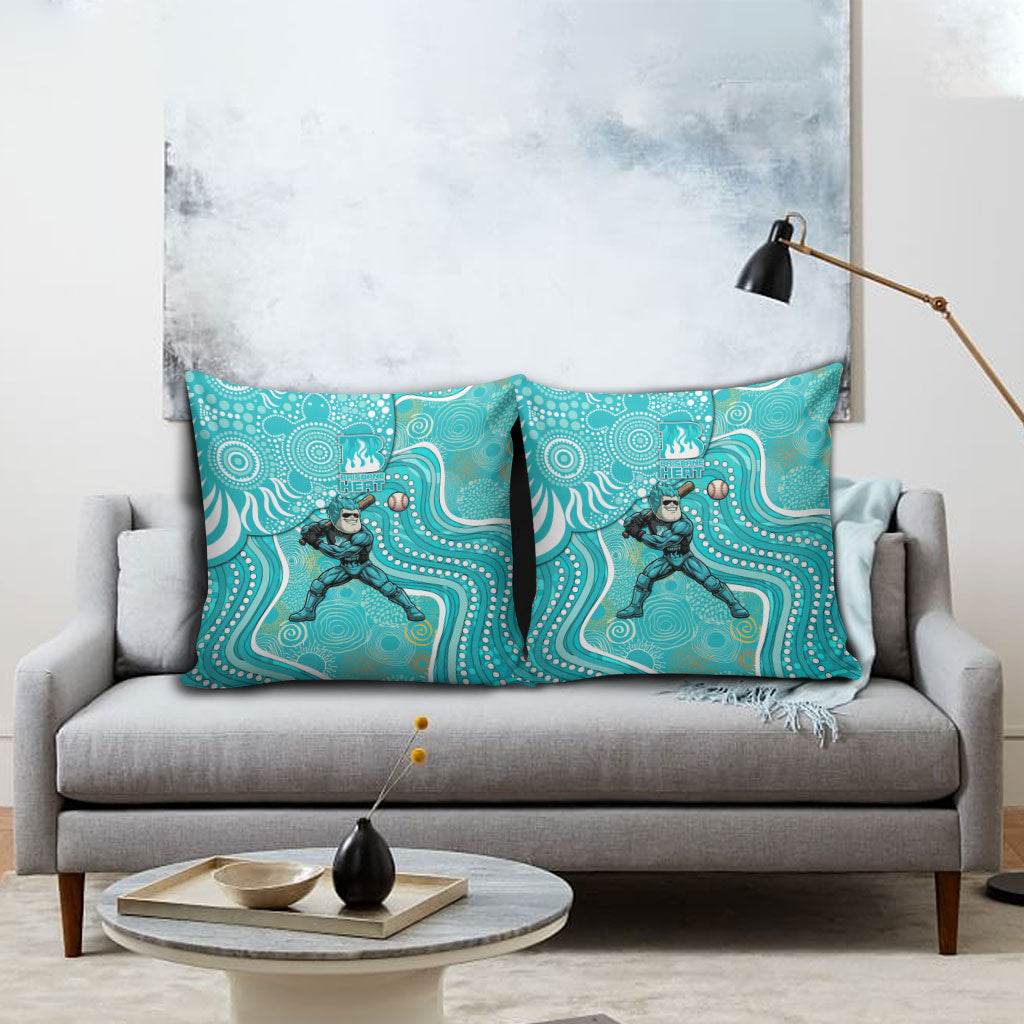Brisbane Heat Pillow Cover Indigenous Dot Art Superhero Batter Tribal Pattern