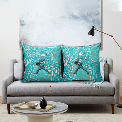 Brisbane Heat Pillow Cover Indigenous Dot Art Superhero Batter Tribal Pattern
