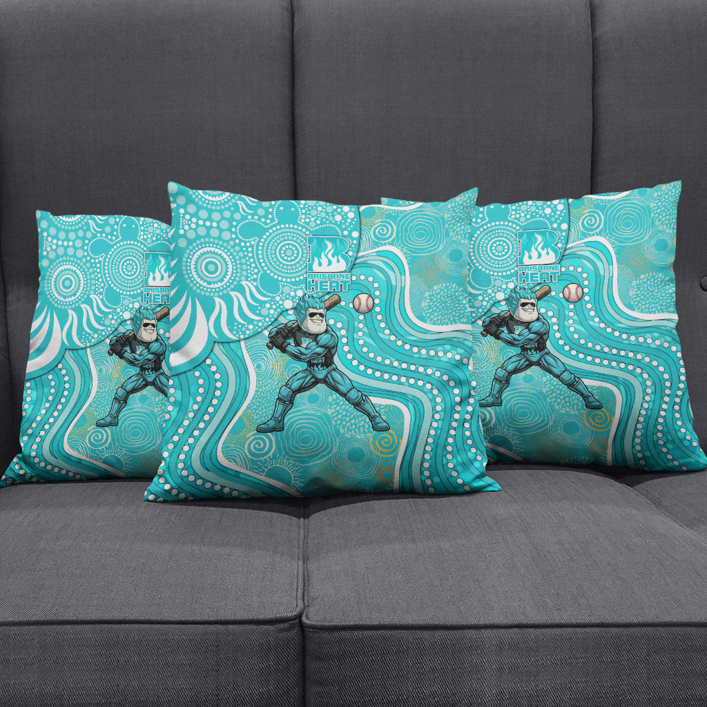 Brisbane Heat Pillow Cover Indigenous Dot Art Superhero Batter Tribal Pattern