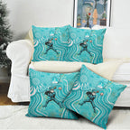 Brisbane Heat Pillow Cover Indigenous Dot Art Superhero Batter Tribal Pattern