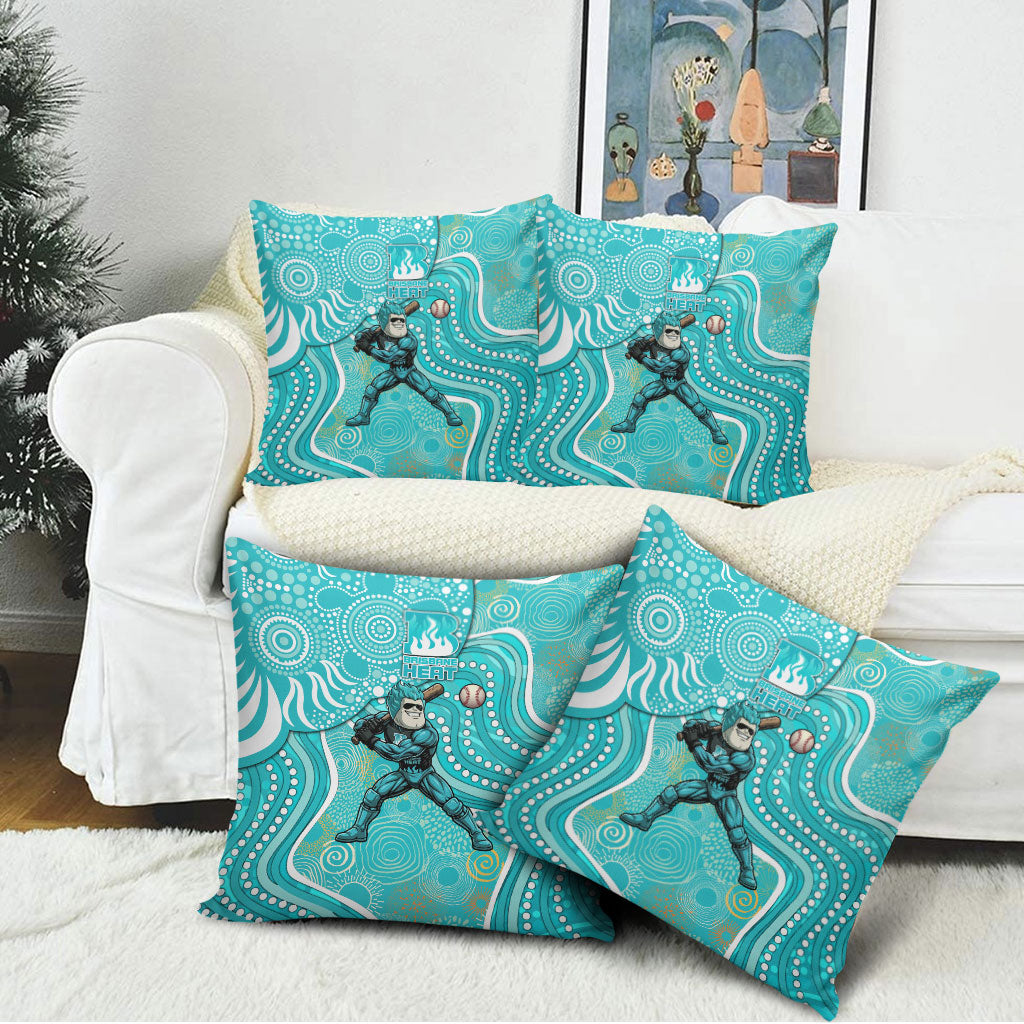 Brisbane Heat Pillow Cover Indigenous Dot Art Superhero Batter Tribal Pattern
