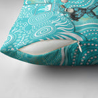 Brisbane Heat Pillow Cover Indigenous Dot Art Superhero Batter Tribal Pattern