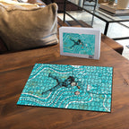 Brisbane Heat Puzzle Indigenous Dot Art Superhero Batter Tribal Pattern