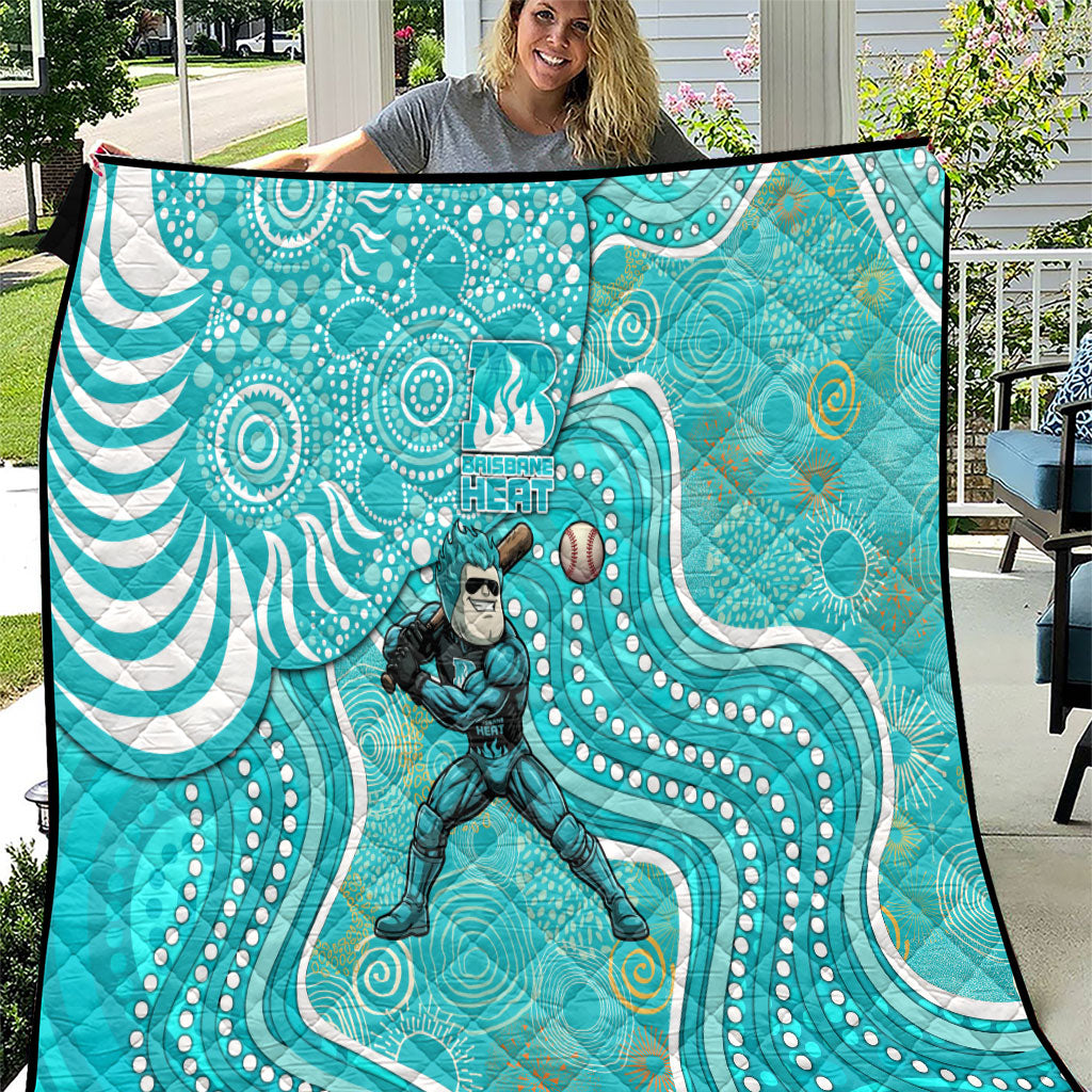 Brisbane Heat Quilt Indigenous Dot Art Superhero Batter Tribal Pattern