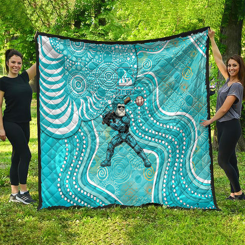 Brisbane Heat Quilt Indigenous Dot Art Superhero Batter Tribal Pattern