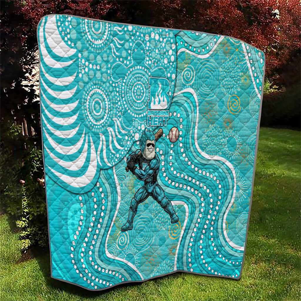 Brisbane Heat Quilt Indigenous Dot Art Superhero Batter Tribal Pattern