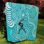 Brisbane Heat Quilt Indigenous Dot Art Superhero Batter Tribal Pattern