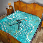 Brisbane Heat Quilt Indigenous Dot Art Superhero Batter Tribal Pattern