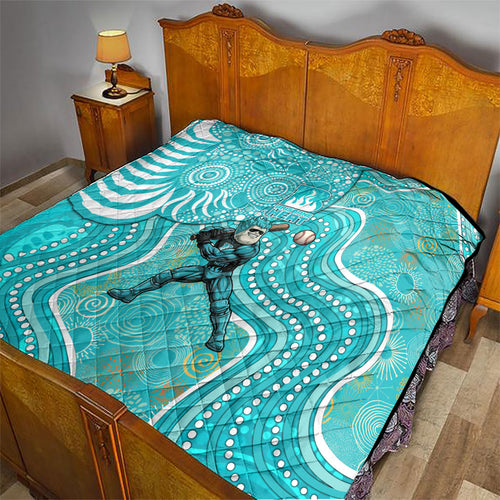 Brisbane Heat Quilt Indigenous Dot Art Superhero Batter Tribal Pattern