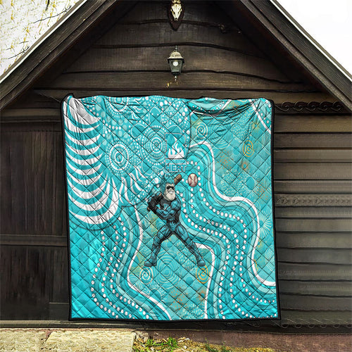 Brisbane Heat Quilt Indigenous Dot Art Superhero Batter Tribal Pattern