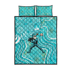 Brisbane Heat Quilt Bed Set Indigenous Dot Art Superhero Batter Tribal Pattern