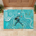 Brisbane Heat Rubber Doormat Indigenous Dot Art Superhero Batter Tribal Pattern