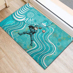 Brisbane Heat Rubber Doormat Indigenous Dot Art Superhero Batter Tribal Pattern
