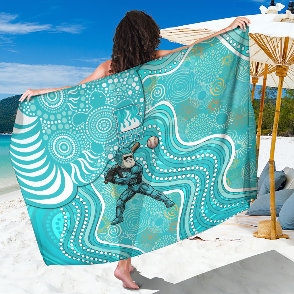 Brisbane Heat Sarong Indigenous Dot Art Superhero Batter Tribal Pattern
