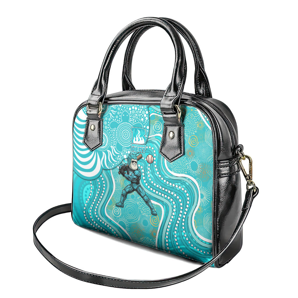 Brisbane Heat Shoulder Handbag Indigenous Dot Art Superhero Batter Tribal Pattern