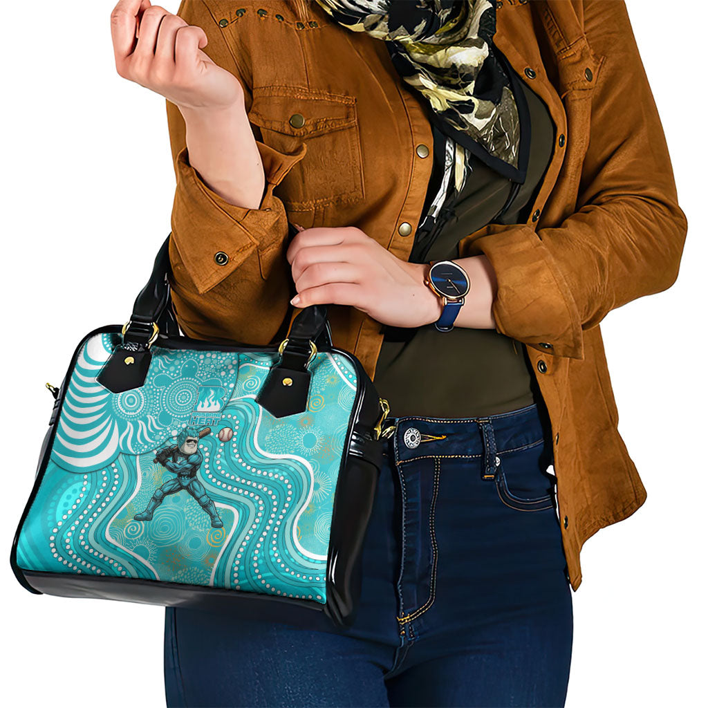 Brisbane Heat Shoulder Handbag Indigenous Dot Art Superhero Batter Tribal Pattern