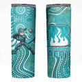 Brisbane Heat Skinny Tumbler Indigenous Dot Art Superhero Batter Tribal Pattern