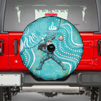 Brisbane Heat Spare Tire Cover Indigenous Dot Art Superhero Batter Tribal Pattern