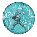 Brisbane Heat Spare Tire Cover Indigenous Dot Art Superhero Batter Tribal Pattern