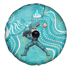 Brisbane Heat Spare Tire Cover Indigenous Dot Art Superhero Batter Tribal Pattern