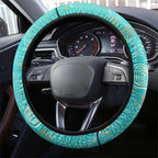 Brisbane Heat Steering Wheel Cover Indigenous Dot Art Superhero Batter Tribal Pattern