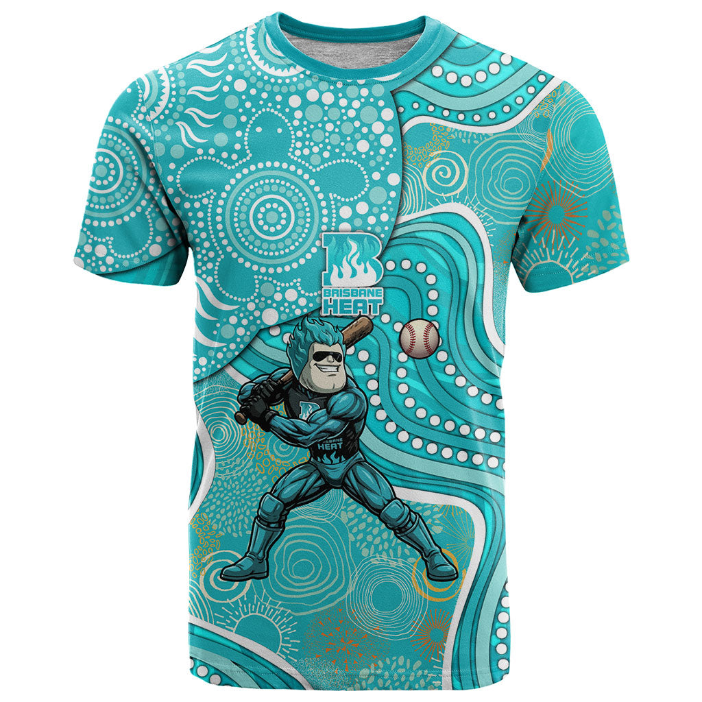 Brisbane Heat T Shirt Indigenous Dot Art Superhero Batter Tribal Pattern