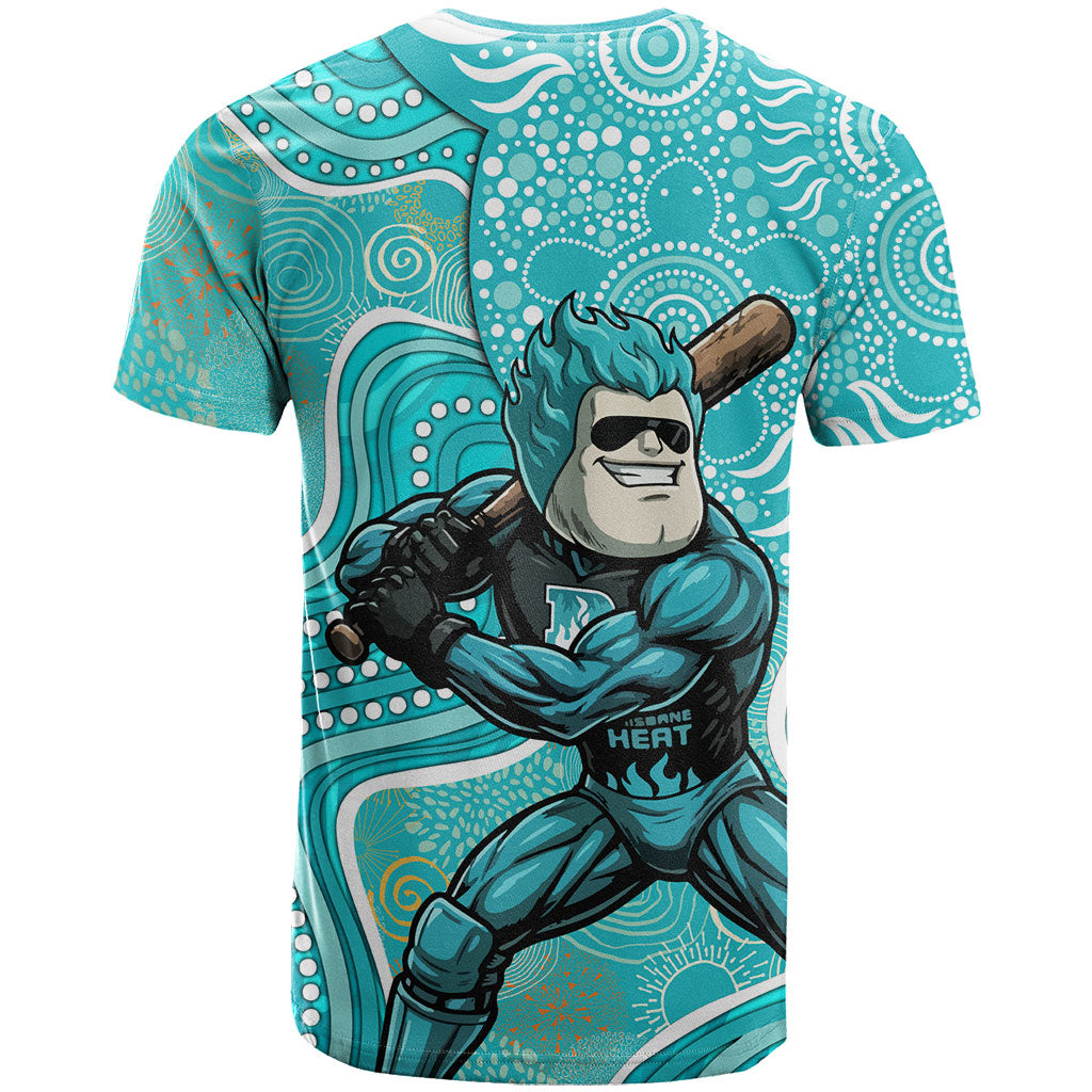Brisbane Heat T Shirt Indigenous Dot Art Superhero Batter Tribal Pattern
