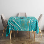 Brisbane Heat Tablecloth Indigenous Dot Art Superhero Batter Tribal Pattern