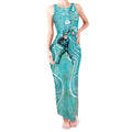 Brisbane Heat Tank Maxi Dress Indigenous Dot Art Superhero Batter Tribal Pattern
