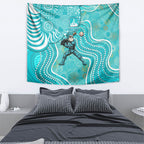 Brisbane Heat Tapestry Indigenous Dot Art Superhero Batter Tribal Pattern