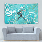 Brisbane Heat Tapestry Indigenous Dot Art Superhero Batter Tribal Pattern