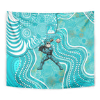 Brisbane Heat Tapestry Indigenous Dot Art Superhero Batter Tribal Pattern