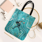 Brisbane Heat Tote Bag Indigenous Dot Art Superhero Batter Tribal Pattern
