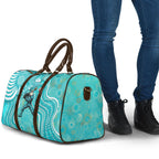 Brisbane Heat Travel Bag Indigenous Dot Art Superhero Batter Tribal Pattern