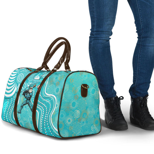 Brisbane Heat Travel Bag Indigenous Dot Art Superhero Batter Tribal Pattern