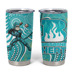Brisbane Heat Tumbler Cup Indigenous Dot Art Superhero Batter Tribal Pattern