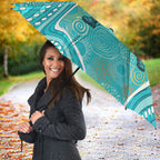 Brisbane Heat Umbrella Indigenous Dot Art Superhero Batter Tribal Pattern