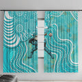 Brisbane Heat Window Curtain Indigenous Dot Art Superhero Batter Tribal Pattern