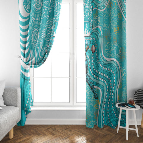 Brisbane Heat Window Curtain Indigenous Dot Art Superhero Batter Tribal Pattern