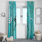 Brisbane Heat Window Curtain Indigenous Dot Art Superhero Batter Tribal Pattern